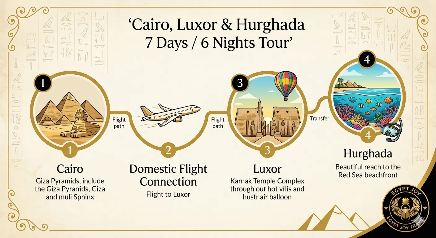 Cairo, Luxor & Hurghada 7 Days / 6 Nights Tour Package