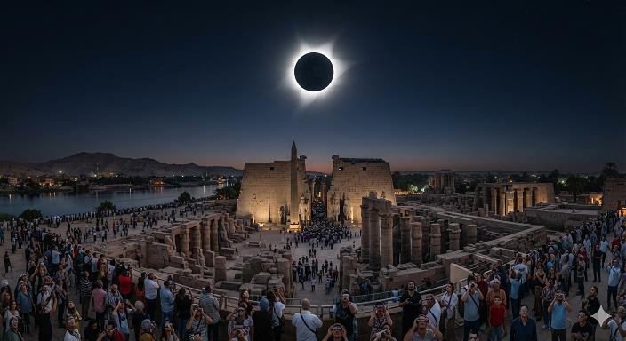 Egypt Solar Eclipse of 2027 in Luxor