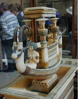 Model of Boat out of Alabaster